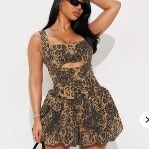 Fashion Nova Wild Print Mini Dress